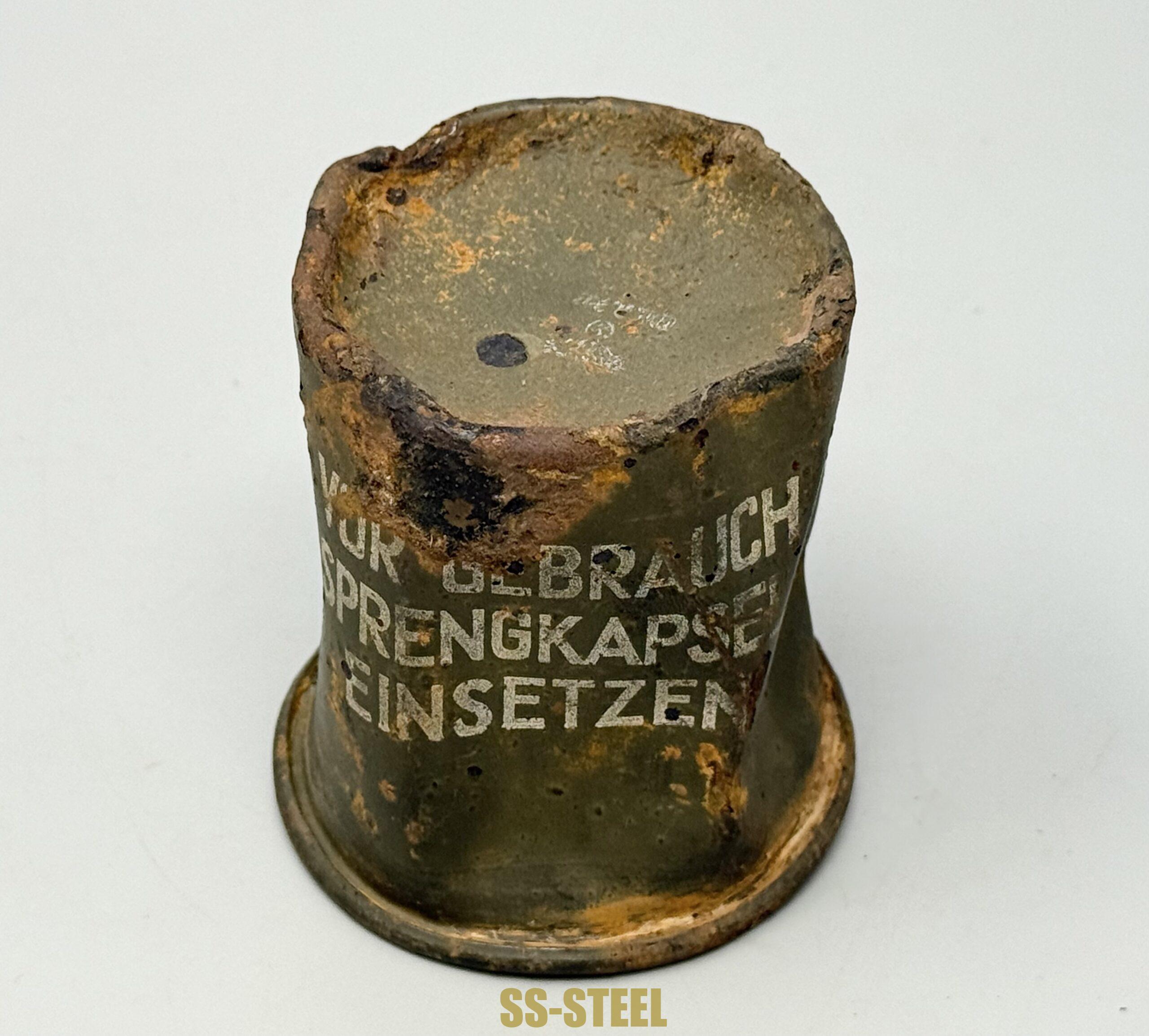 SS M35 Double Decal Helmet and M24 Grenade - Battle Damaged - Image 28