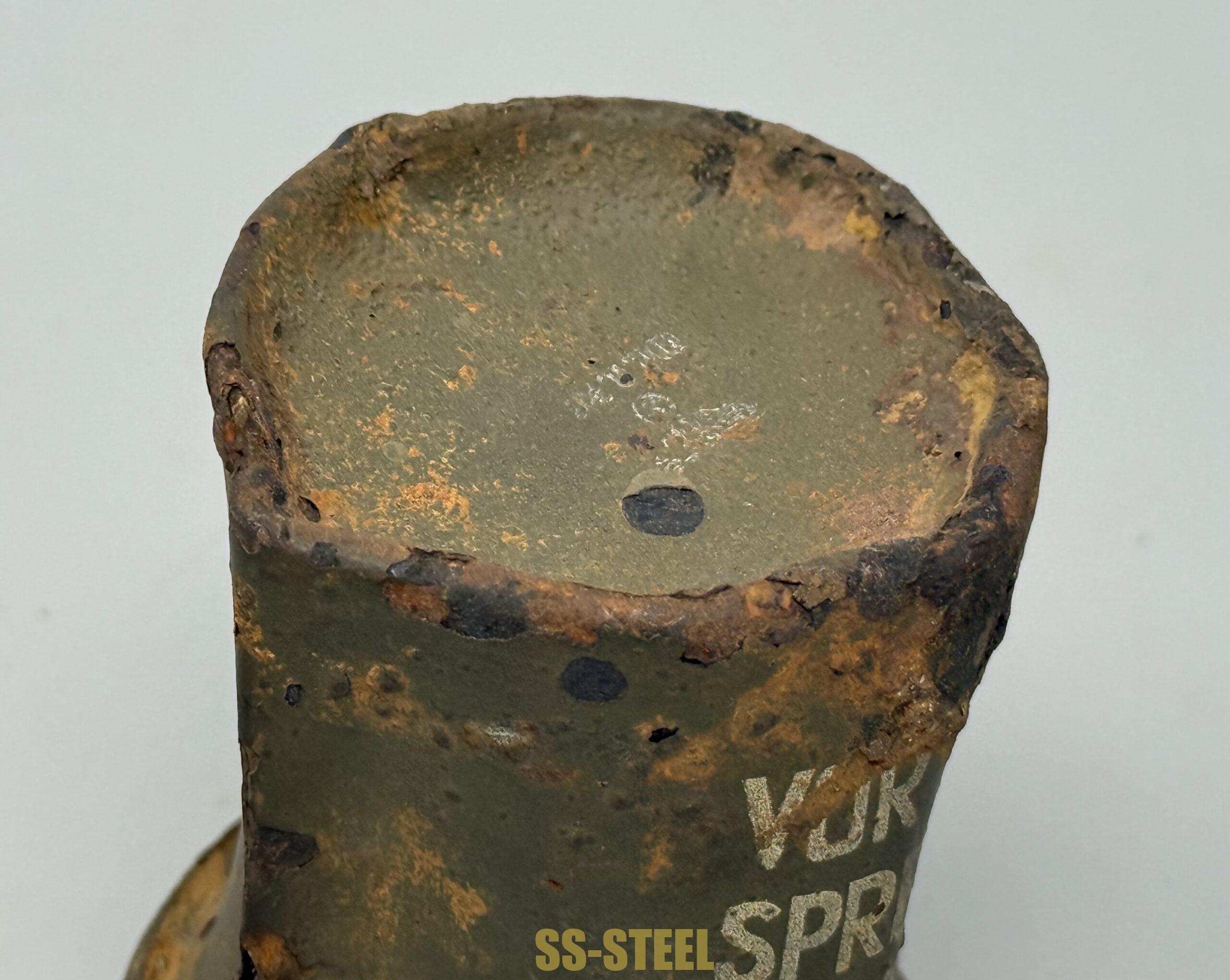 SS M35 Double Decal Helmet and M24 Grenade - Battle Damaged - Image 32