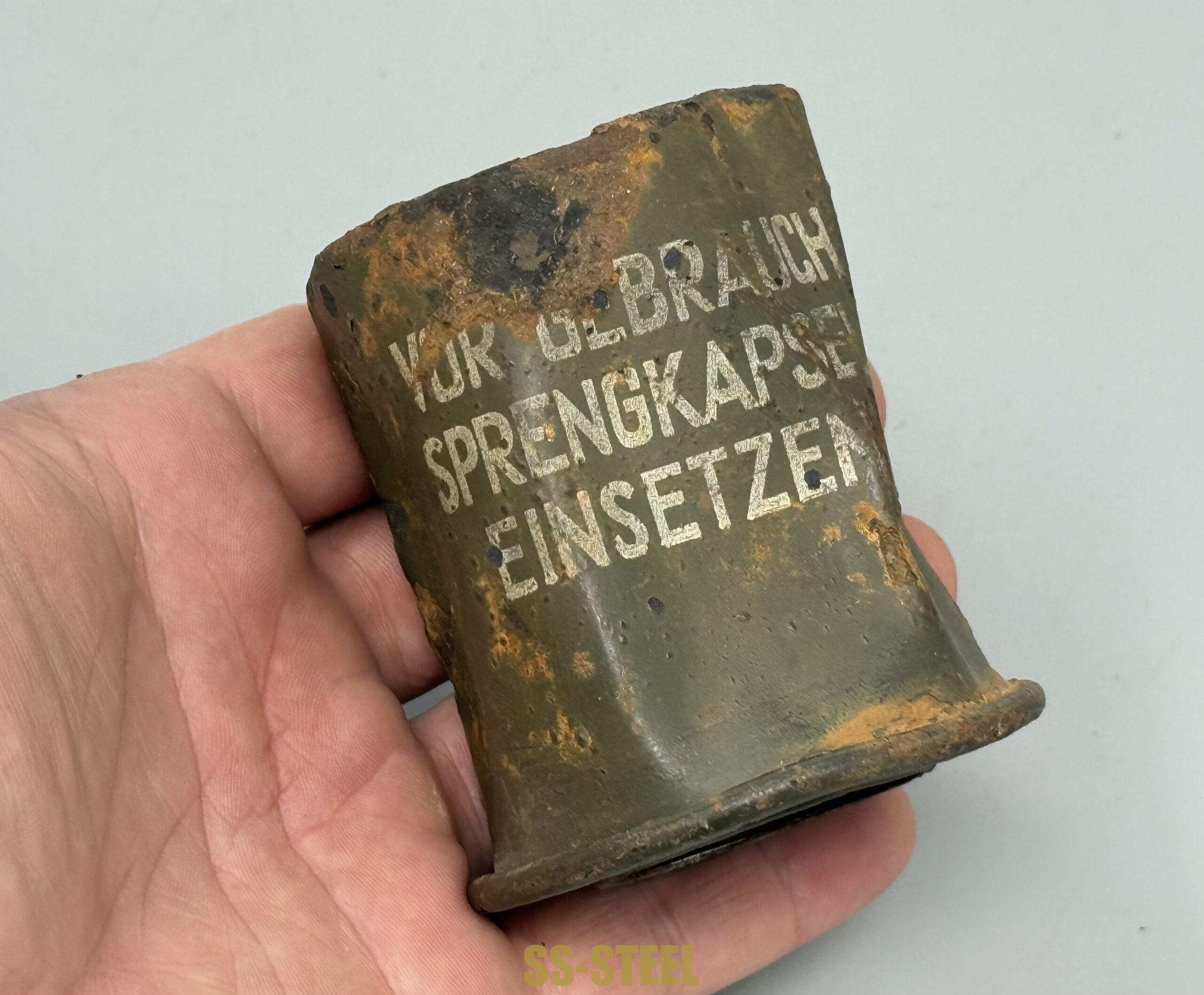 SS M35 Double Decal Helmet and M24 Grenade - Battle Damaged - Image 35