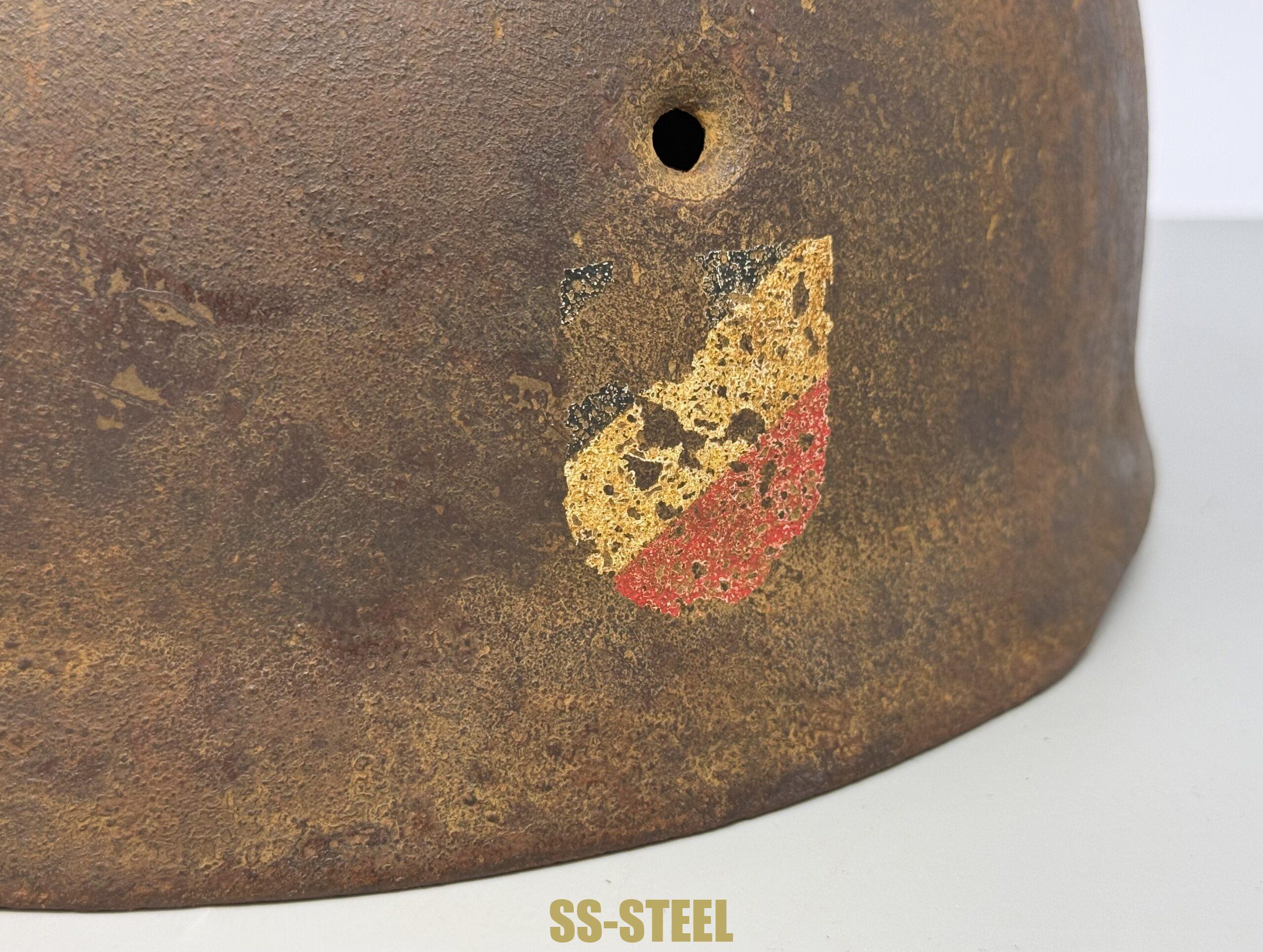 Double Decal M38 Paratrooper FJ Helmet - Image 18