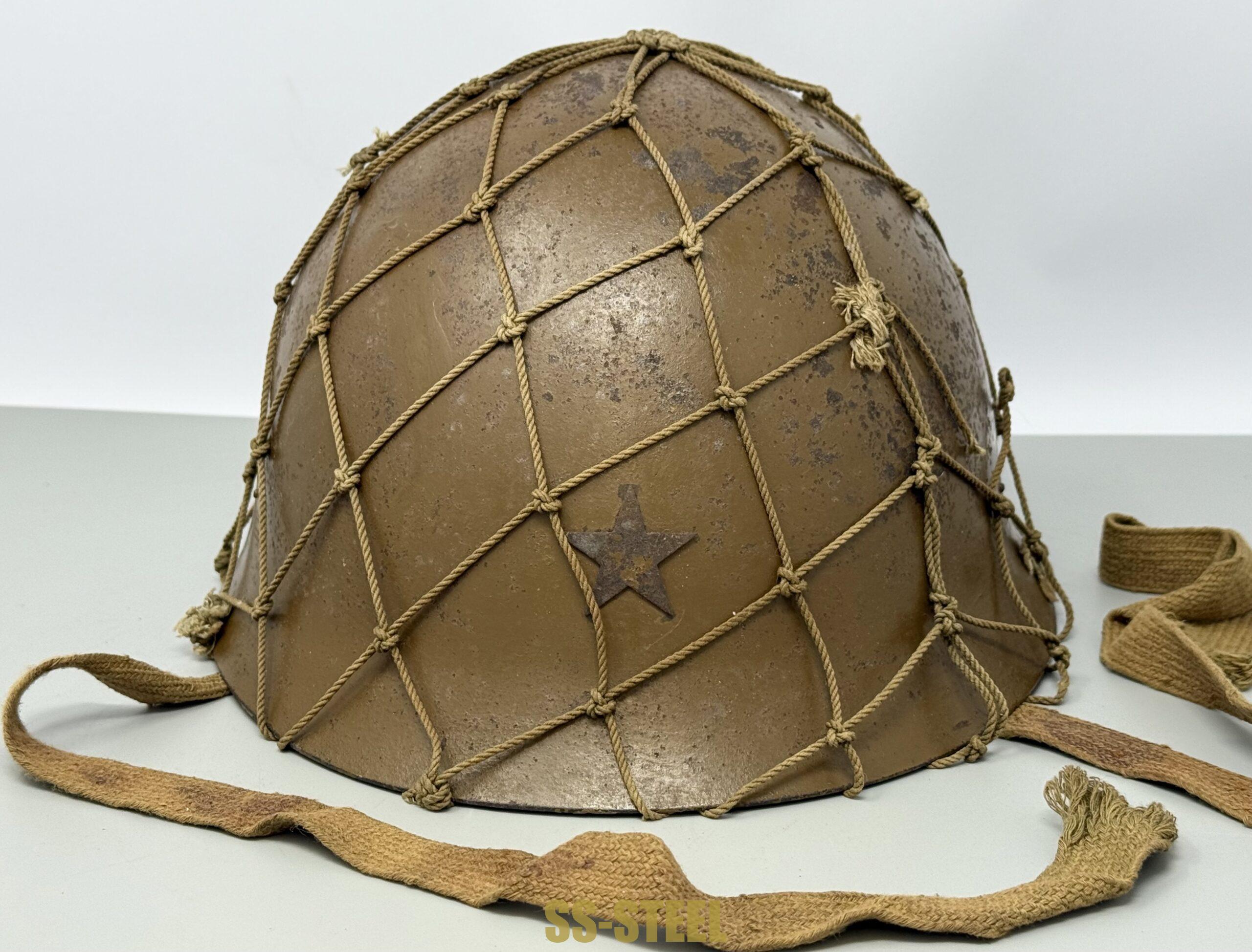 Japanese IJA Type 90 Netted Helmet - Image 2