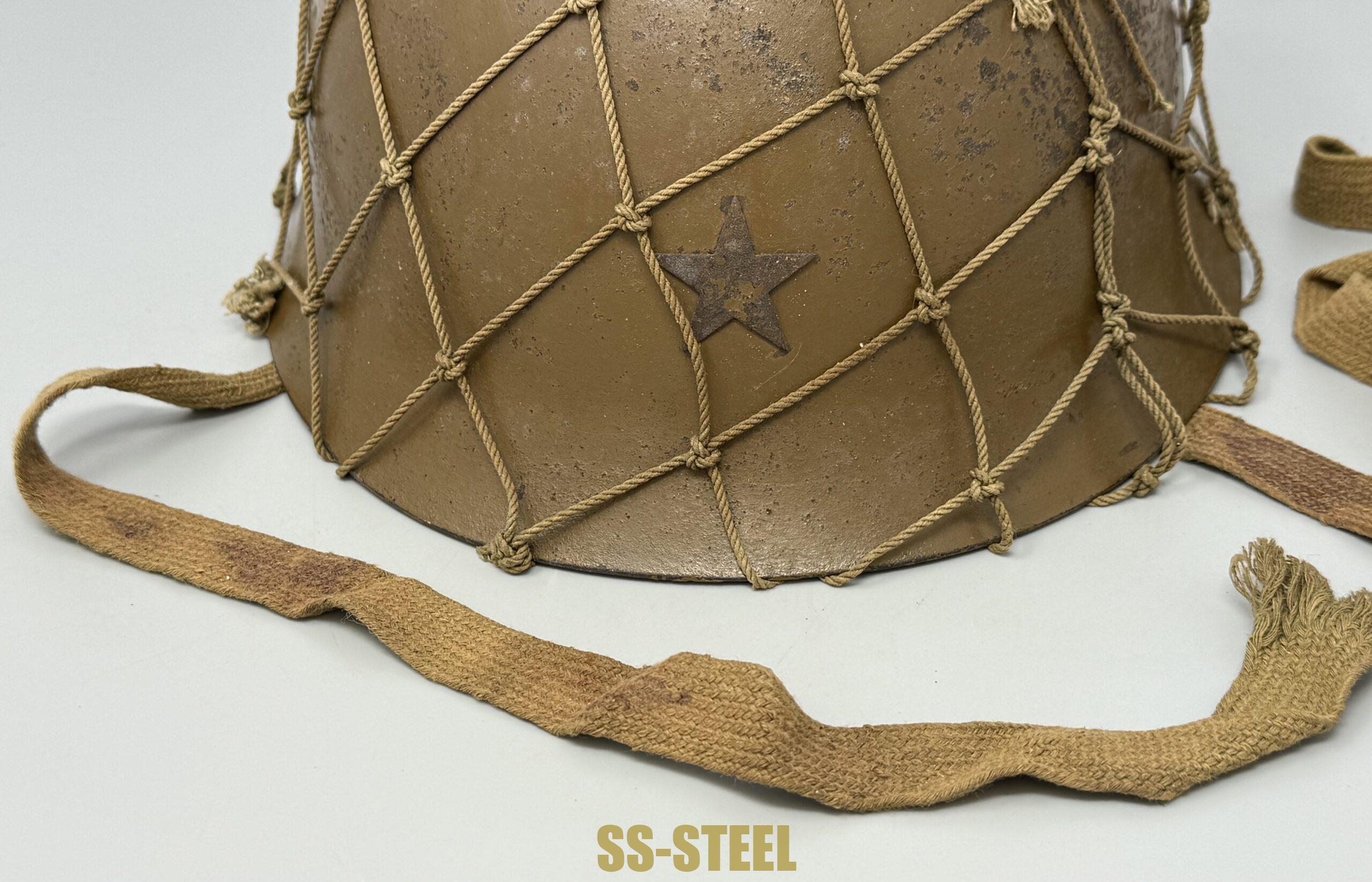 Japanese IJA Type 90 Netted Helmet - Image 4