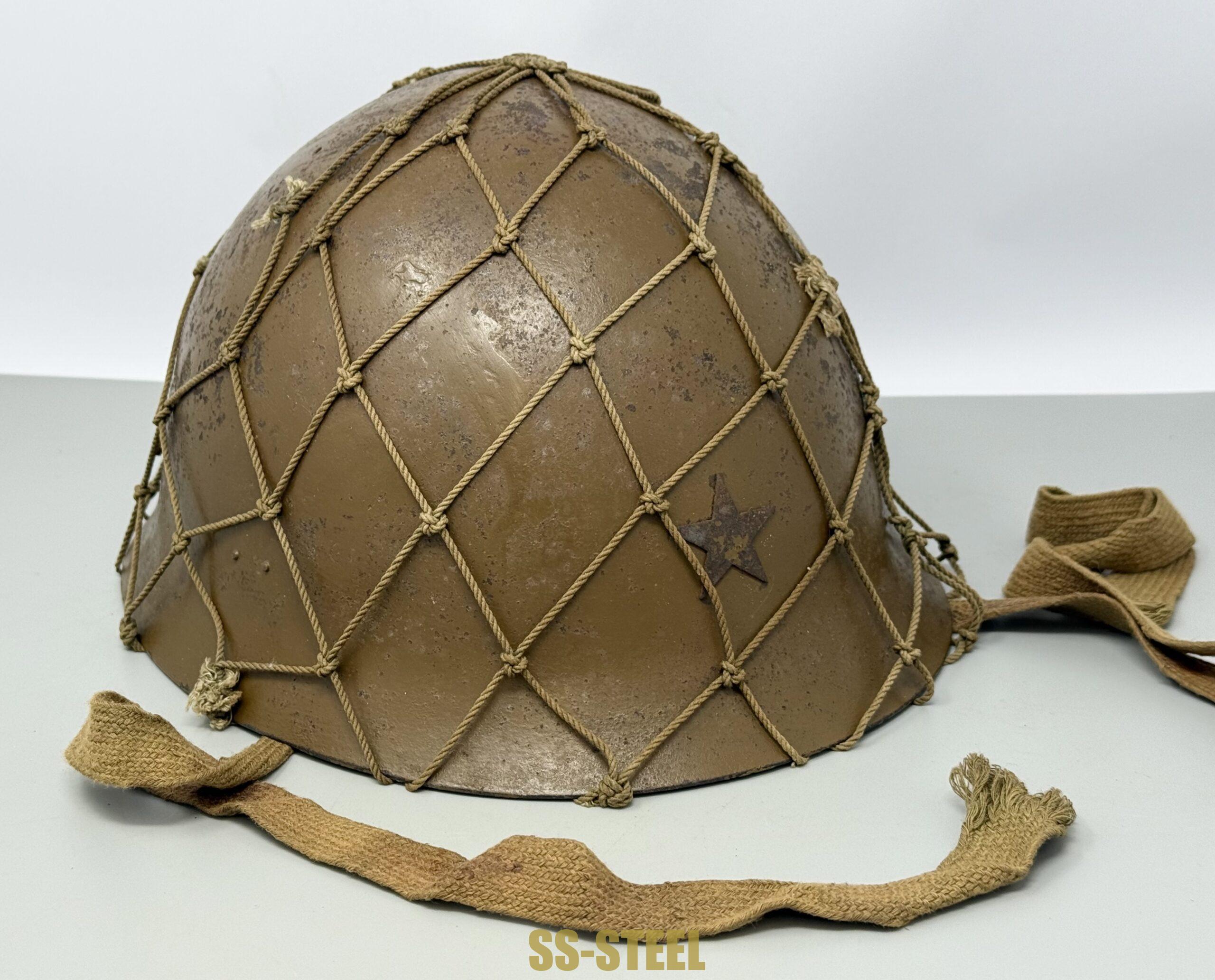 Japanese IJA Type 90 Netted Helmet - Image 5