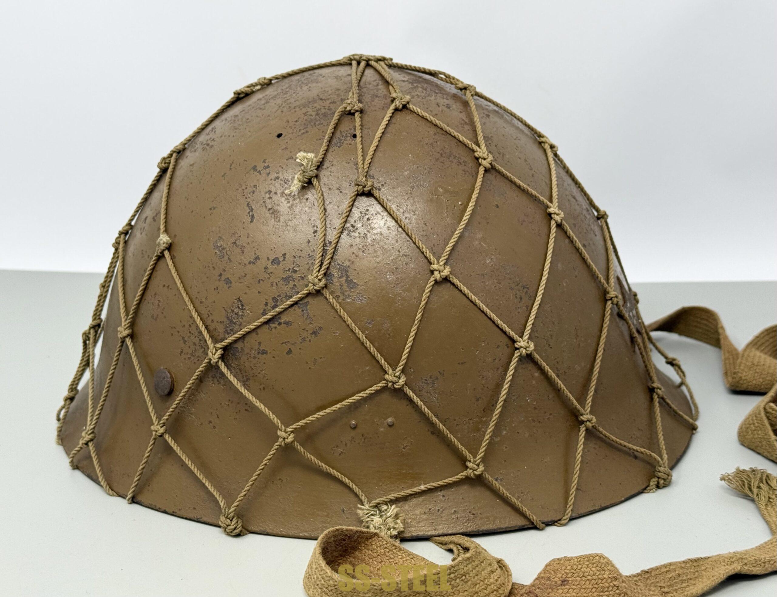 Japanese IJA Type 90 Netted Helmet - Image 6