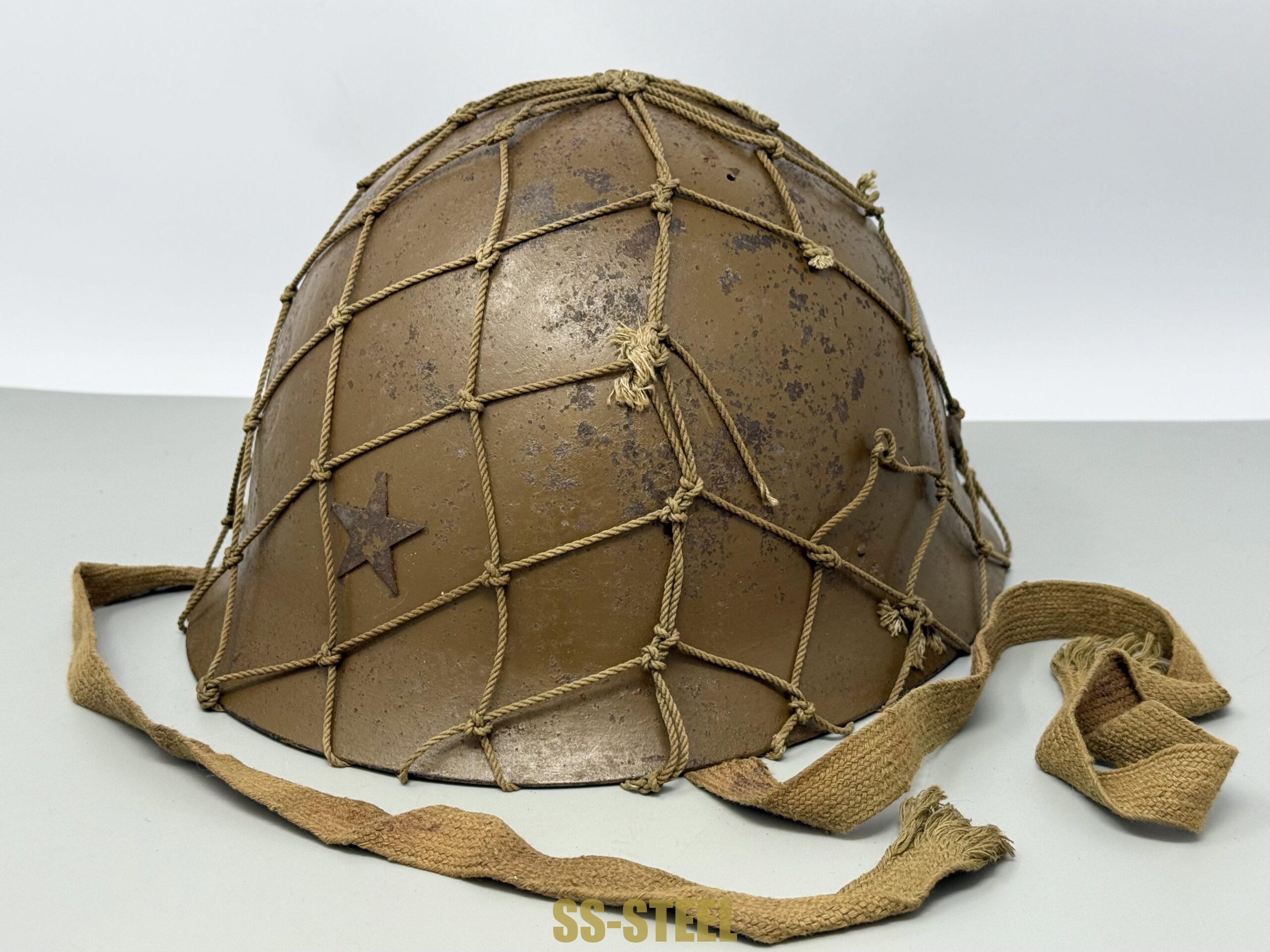 Japanese IJA Type 90 Netted Helmet - Image 7