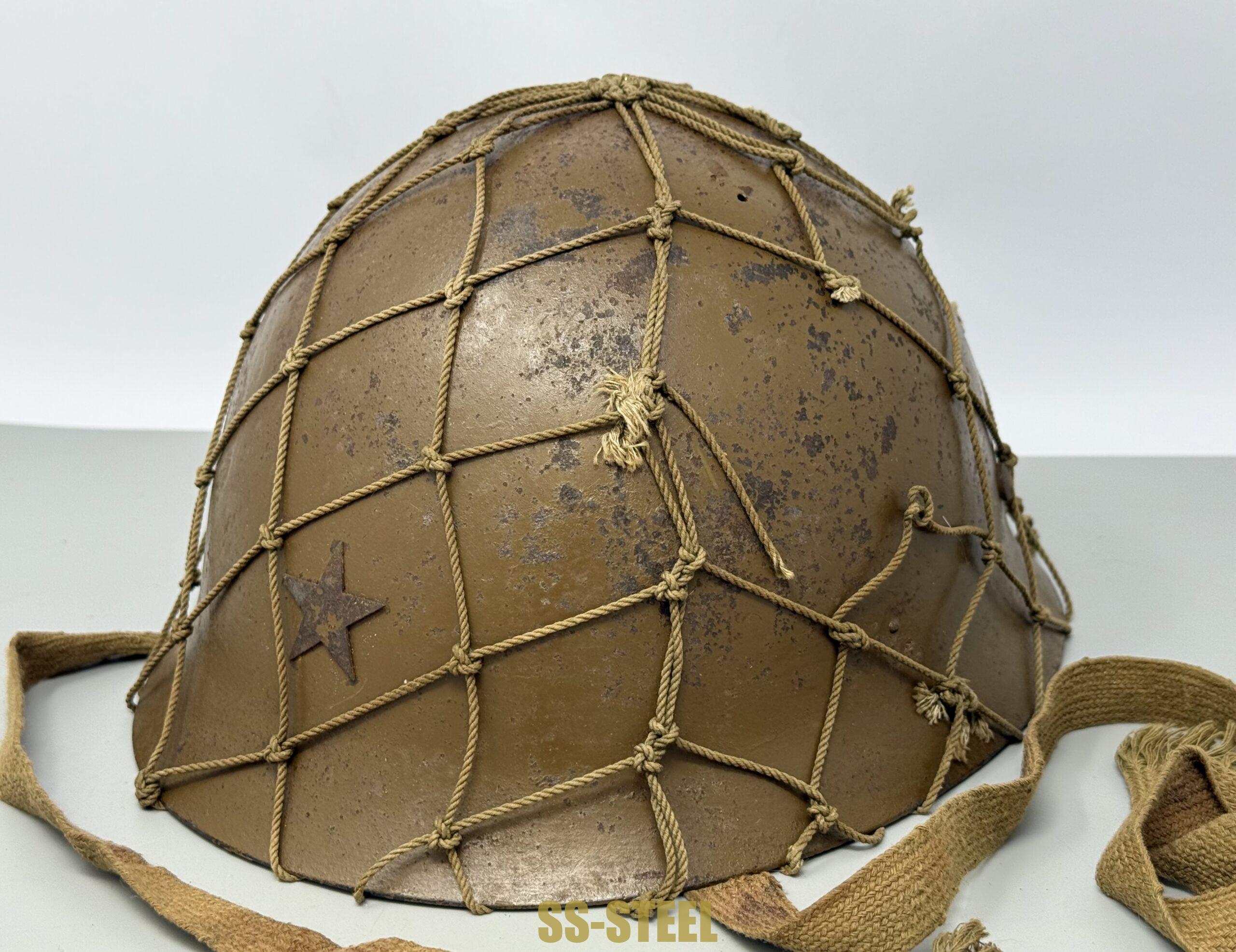 Japanese IJA Type 90 Netted Helmet - Image 8